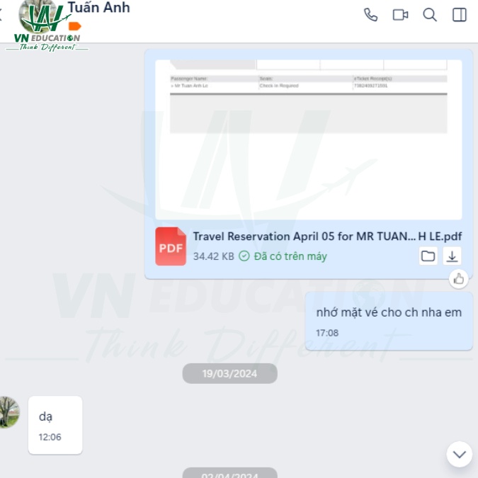 Feedback học viên VN Education du học kỹ sư